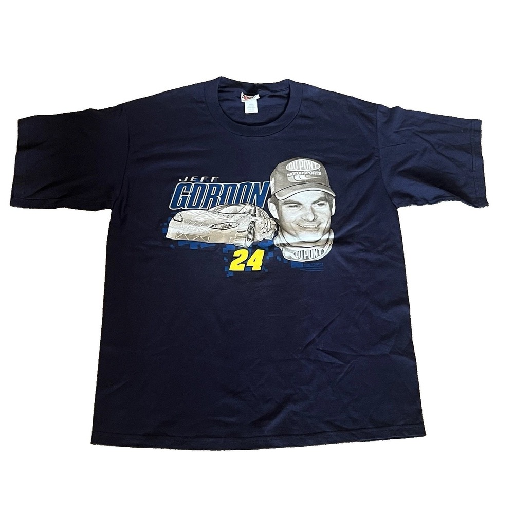Vintage Early 2000s Jeff Gordon #24 DuPont NASCAR Chase T-Shirt Large